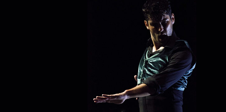 Alberto Sellés al baile en Teatro Flamenco Madrid